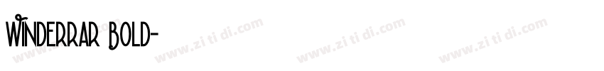 Winderrar Bold字体转换